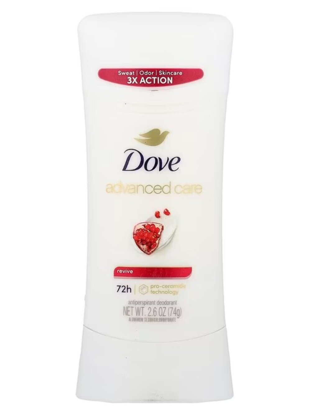 Dove Advanced Care 48-Hour Antiperspirant & Deodorant Stick, Revive, 2.6 OZ